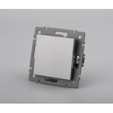 Механизм выключателя одноклавишный самовозвратный Arlight SWT-MKR1-PL-GR-V (250V, 10A) 049881