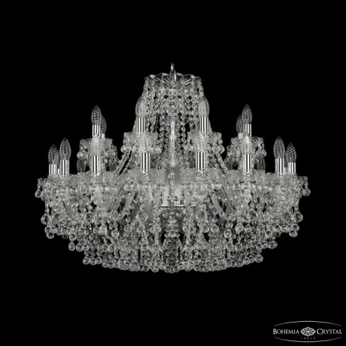 Подвесная люстра Bohemia Ivele Crystal 1409/16+8/300 Ni