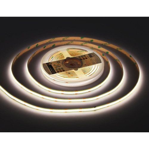 Светодиодная лента Ambrella Light Illumination COB 608Led/ 12W m/ 24V IP20 CCT 3000-6500K/ 5m*8mm*2.2mm (3 конт.) GS4901
