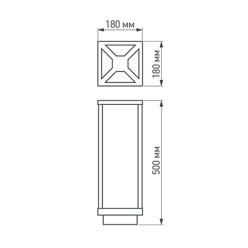 Уличный светильник Arlight LGD-Path-Cub-H500B-12W Warm White 021800
