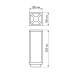 Уличный светильник Arlight LGD-Path-Cub-H500B-12W Warm White 021800