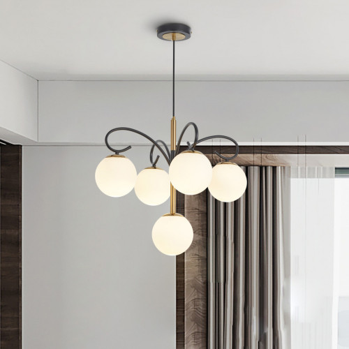 Подвесная люстра Arte Milano Neapolis 273808/4+1 BK/GD