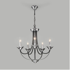 Подвесная люстра Eurosvet Lazzaro 60098/5 хром Подвесная люстра Eurosvet Lazzaro 60098/5 хром