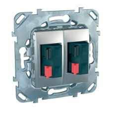 Аудиорозетка двойная Schneider Electric Unica MGU5.8787.30ZD