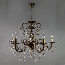 Подвесная люстра Ambiente Alicante 8888/5 PB Leaf Crystal