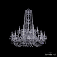 Подвесная люстра Bohemia Ivele Crystal 1402/12+6/300/h-91/2d Ni