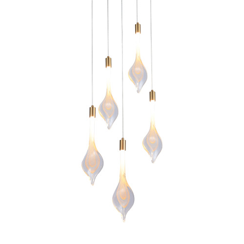 Подвесной светильник Delight Collection P98066-5 antique brass Подвесной светильник Delight Collection P98066-5 antique brass