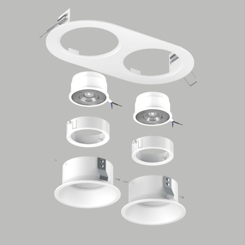 Встраиваемый светильник Lightstar Domino (214656+214606+214606+214006+214006) D6560606WMOD
