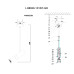 Подвесной светильник Lumien Hall Саурис LH8020/1P-WT-GD