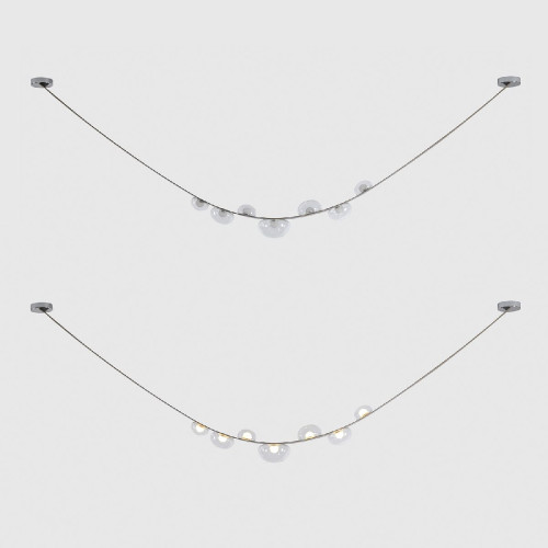 Подвесная люстра Crystal Lux BOSQUE SP7 L3000 GREY/TRANSPARENT