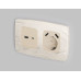 Лицевая панель для розетки 2USB A+C Ambrella Volt Omega OP3310