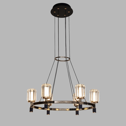 Подвесная люстра Delight Collection P0738-6A gold/pearl black