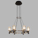 Подвесная люстра Delight Collection P0738-6A gold/pearl black