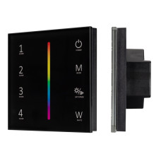 Панель Arlight Smart-P22-RGBW-G-IN Black (12-24V, 4x3A, Sens, 2.4G) 033766