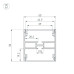 Алюминиевый профиль Arlight LINE-5050-DUAL-2000 ANOD BLACK 045652