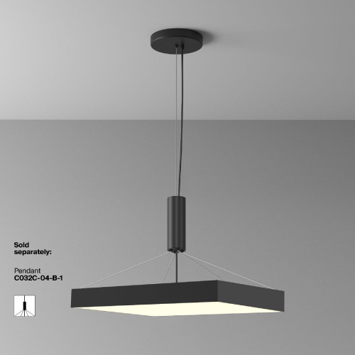 Потолочный светильник Maytoni Zon C032CL-90W3K-SQ-B