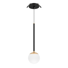 Подвесной светильник Arlight SP-BEADS-HANG-BUILT-T-R100-8W Warm3000 (BK-GD, 180 deg, 230V) 056420