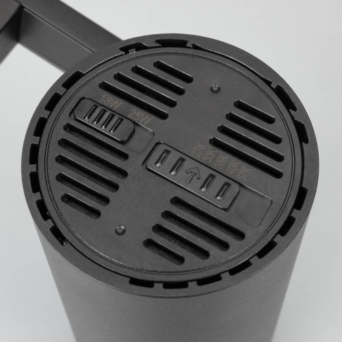 Трековый трехфазный светильник Arlight LGD-URANUS-4TR-R75-18W/25W Warm3500-MIX (BK, 20-50 deg, side holder, 230V) (IP20 Металл) 055807