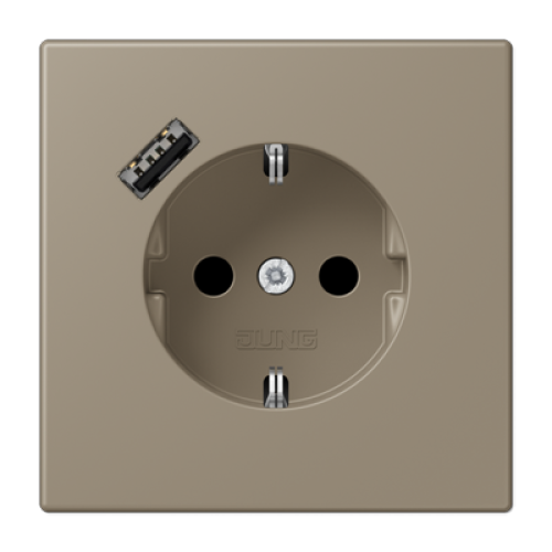 Розетка 2K+З USB Typ A Jung LC1520-18A242