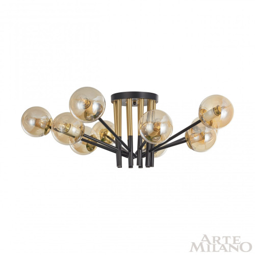 Потолочная люстра Arte Milano Neapolis 273708/10 BK/GD