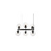 Подвесная люстра Lumina Deco Ceredo LDP 6034-6 RND BK