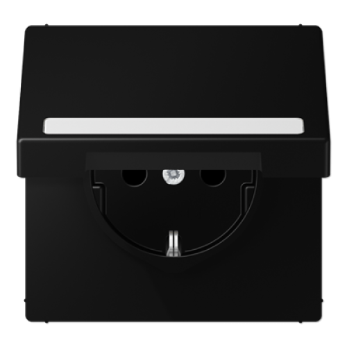 Розетка Schuko с крышкой Jung LS1520BFNAKLSWM