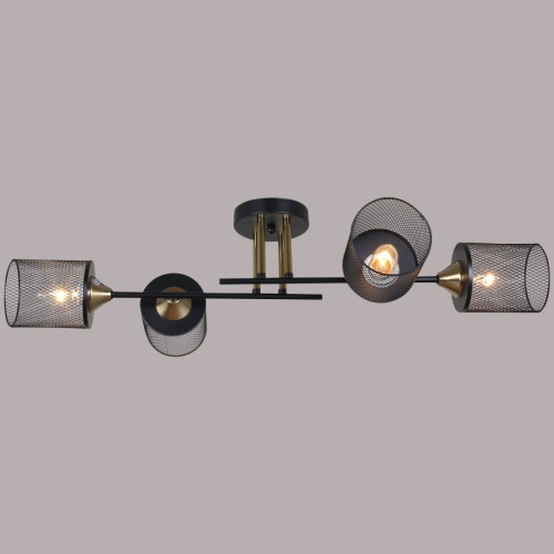 Потолочная люстра Reluce 38460-0.3-04 BK+COPPER