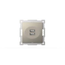 Розетка USB 5V 2,1A 2-я ELBI Zena Vega 609-011400-143