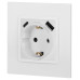 Розетка со шторками с USB type-A+C Эра Elegance 14-4108-01М Б0067710