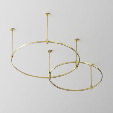 Основание Medium круглое двухуровневое на жестких подвесах для трековых светильников Maytoni Technical Flarity TFC-Flar-M01-BS