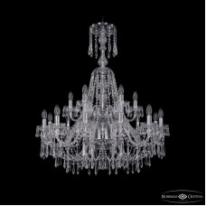 Подвесная люстра Bohemia Ivele Crystal 1403/12+6/300/XL-100/2d Ni