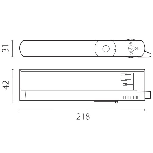 Адаптер с драйвером с DIP-switch управляемый по DALI д/трек-системы Quattro Lightstar 594066