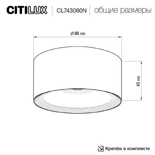 Накладной светильник Citilux Rover CL743060N
