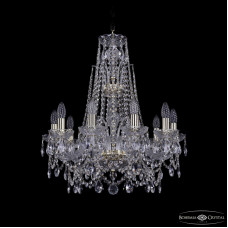 Подвесная люстра Bohemia Ivele Crystal 1411/10/195/XL-65 G