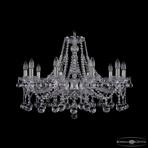 Подвесная люстра Bohemia Ivele Crystal 1413/10/300 Ni Balls