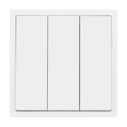 Механизм выключателя трехклавишный непроходной Arlight SWT-NOBE-MK03-SFPL-WH (230V, 10A) (Белый кварц) 061801