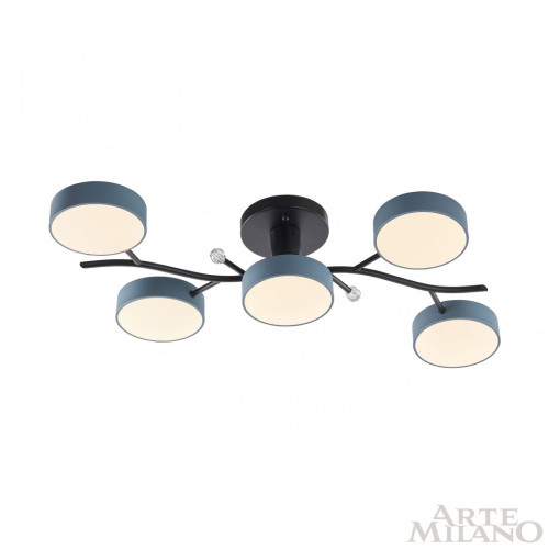 Потолочная люстра Arte Milano Ferrara 256606/5 Bk/Gr