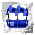 Розетка компьютерная двойная Voltum S70 VLS060202