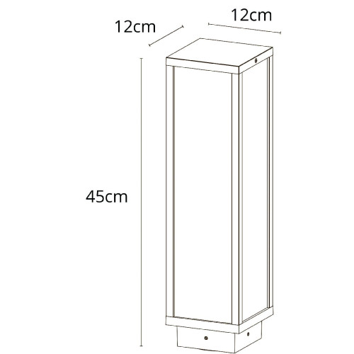 Ландшафтный светильник Arte Lamp Pot A1631PA-1BK