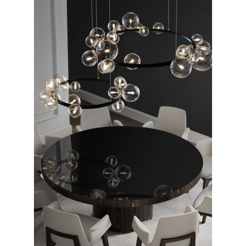 Подвесной светильник Delight Collection Art Deco Bubble 8828P/L black/clear