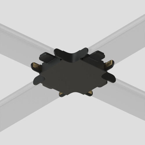 Х-коннектор для шинопровода Denkirs Air Base TR5234-BK