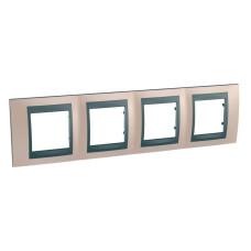 Рамка 4-постовая Schneider Electric Unica Top MGU66.008.296