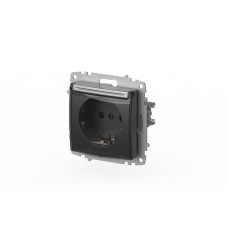 Розетка с крышкой и заземлением ELBI Zena Vega 609-011000-218