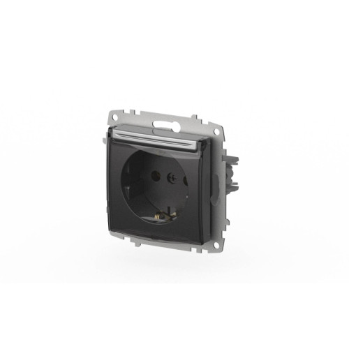 Розетка с крышкой и заземлением ELBI Zena Vega 609-011000-218