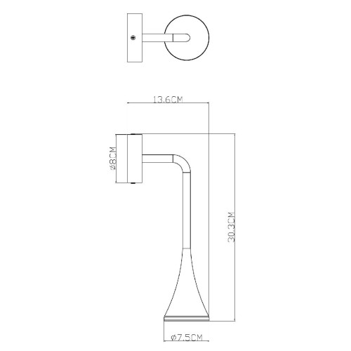 Фасадный светильник Arte Lamp Bronn A2367AL-1BK