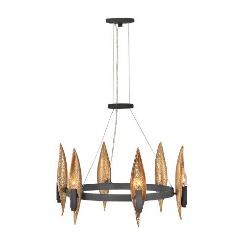 Подвесная люстра Hinkley Willow QN-WILLOW6-CBK