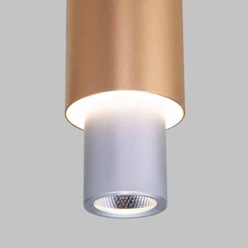 Подвесной светильник Eurosvet Bento 50204/1 LED матовое серебро/матовое золото Подвесной светильник Eurosvet Bento 50204/1 LED матовое серебро/матовое золото