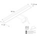 Подсветка для зеркал Arte Lamp Stecca A2737AP-1GO