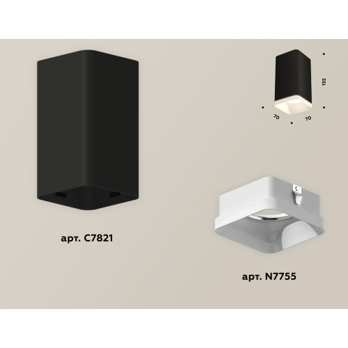 Потолочный светильник Ambrella Light Techno Spot XS7821021 (C7821, N7755)