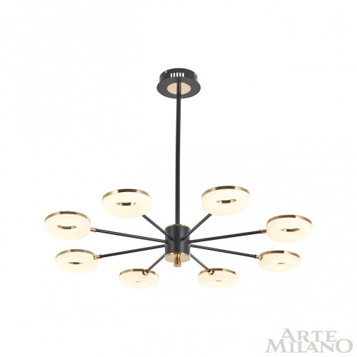 Люстра на штанге Arte Milano Ferrara 277499/8 BK/GD